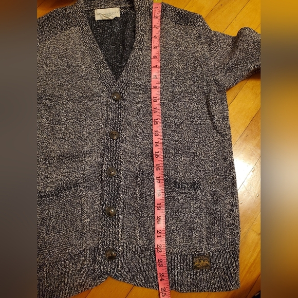 Vintage Denim & Supply Ralph Lauren linen / cotton button down knit cardigan. M. - Picture 11 of 12